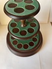 Franklin Mint Thimble Display Holds 25 Velvet On Wood