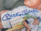 Jsa Signed Mickey Mantle Autographed Marigold Plate Auto Signature Carreno
