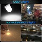10pcs White 1445 Light Led Bulbs 18 Volt Bayonet Base Bulb For Lionel Trains