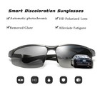 Aluminum Hd Polarized Photochromic Sunglasses Men Driving Eyewear Sports Glasses
