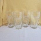 Guinness Irish Draught Pint Beer Glass Gold Harp Logo 1759 2009 Set Of 4