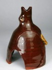 Rare David Cleverly Haytown Pottery Duck Pie Vent   Pie Bird     Signed   Stamped