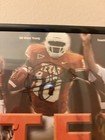 2005 Texas Longhorns Signed Football Poster Vince Young Mack Brown Autographs