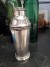 Vintage Art Deco Chrome 1930s Cocktail Shaker Engraved With Shake