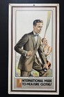 Original 1920s Vtg International Tailoring Co Lithograph Store Advert Poster