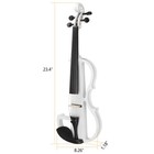 Full Size 4 4 Electric Silent Violin With Case Bow Rosin Headphone