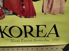Vintage Korea Tourist Service 1970 Travel Tourism Poster Excellent Condition