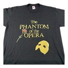 Phantom Of The Opera Shirt Jerzees Adult Size Xl Gold Single Stitch Broadway Vtg