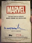 2025 Topps Chrome Marvel - Sketch Card 1 1 - The Thing   fantastic 4   send Offers  