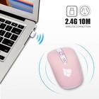 Computer Wireless Mouse Slim Cordless Less Noise Optical Nano Receiver Usb