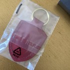 Porsche Crest Red Keyring Key Fob Leather Boxed Genuine New