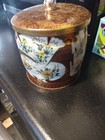 Vintage Daher Tea Tin  Floral Asian Motif  Made In England
