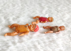 1940s Vintage Celluloid Kids Friends Decorative Toy Kids Japan Dolls 3pcs Toy889