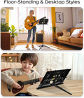 Music Stand  2 In 1 Dual-use Folding Sheet Music Stand   Desktop Book Stand  Por