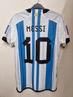 Argentina 2022 Wc Home Football Kit Soccer Jersey Player Version Messi  10 