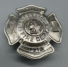 Massapequa Ny Long Island Fire Dept Vintage Obsolete Badge Rare Indian
