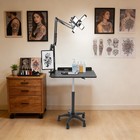 Workstation With Led Light Adjustable Height Workstation Salon Rolling