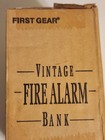 Firemen  Memorial Alarm Die Cast Metal Bank  First Gear   890259 Bn 2001 