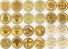   1 One Pound Coin Bunc And Proof 1983 To 2016 Uncirculated Round Pound From Sets