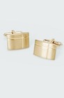 Indochino Men   s Gold-tone Brushed Cufflinks With Box   New