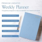 Daily   Weekly Planner - Journal - 8 5x11 A4 Size - Mantra 5  X 8   Blue