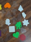 Perler Bead Lot 30 Assorted Boards  Tweezers  3 Idea Books   New Ironing Paper