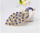 Elegant Blue Peacock Brooch Pin Crystal Rhinestone Bird Jewelry Gift Women New