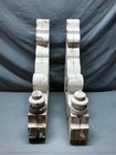 Vtg Pair Large Shabby 21x26 Acorn Drop Finial Roof Corbels Brackets Old 1748-25b
