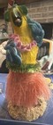 Vintage Bird Parrot Dancing Hula Dancer Spring Bobble Nodder Aloha Hawaii 6 25   