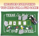 Gamie Texas Holdem Poker Game Set - Includes Hold   em Mat  2 Card Decks     