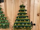 Vintage Christmas Macram   Christmas Trees Two Christmas  Trees  Wall Hangers