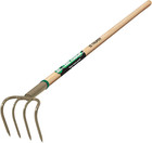 30024 Tru Tough 4-tine Forged Cultivator  5-inch Head  54-inch Wood Handle