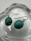 New Sterling Silver Turquoise Bead Southwestern Dangle Earrings 2 8cm