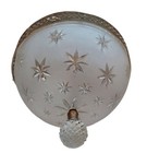 Antique Stunning Vintage Brass Art Deco Home Ceiling Fixture Hanging Light