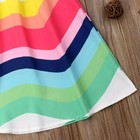 Toddler Kids Baby Girls Rainbow Clothes Sleeveless Tops Dress Skirts Outfits Set