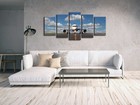 Canvas Print Picture Photo Painting Home Decor Wall Art Blue Sky Plane Framed