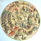  myth And Fact In The Zodiac  Springbok Circular Jigsaw Puzzle W box Vtg  65