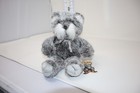 Rare Russ Berrie   Co Plush Bear Gray Over The Hill W Tag Vintage 6 