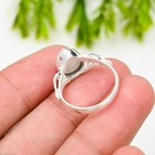 Rainbow Moonstone Gemstone 925 Sterling Silver Ring Handmade Jewelry Ring Gift