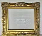 Vintage Picture Frame Fits 20 x24  Baroque Style Ornate Gold Gilt Wood Victorian
