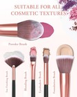 Makeup Brushes With Case  20pcs Travel Makeup Brush Set  Foundation Concealer   