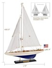 Sailingstory Wooden Sailboat Model Ship Sailing Boat Yacht Decor Enterprise 1   