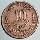 1903 Cn V Mexico 10 Centavos Good Circulated Silver Coin
