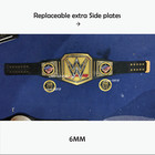 Undisputed Championship  Replica  Belt 6mm Brass Adult Size   Extra Side Plates