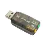 Usb To 3 5mm Mic   Headphone Jack Stereo Headset Audio 3d Adapter 5 1 Sound Card