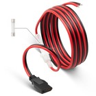 Cb Radio Power Cord 3pin Conector 16awg Wire W  15a Fuse For Cobra Uniden Connex