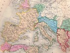 Original Antique Map 1846 Roman Empire Felix Ansart Genuine Old Engraved Map