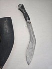 Gurka   Kukri 12  Curve Knife Inda Worn Sheath Lion Head Bolster Pummel Lot B
