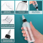 50 Pcs 2 Oz Plastic Squeeze Bottles With Twist Cap  White