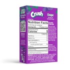 Crush- Powder Drink Mix - Sugar Free   Delicious  grape  72 Sticks 